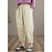 Elegant Beige Pant Stylish Spring Button Down Trousers