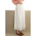 French White Embroidery Casual Pants Trendy Plus Size Summer Elastic Waist Work Pant