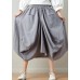 Stylish solid lantern Cotton Linen Skirts Summer