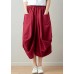 Stylish solid lantern Cotton Linen Skirts Summer