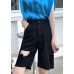 Chic Black High Waist Hole shorts Pants