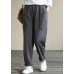 DIY Spring Wide Leg Pants Women's Gray Gifts Elastic Waist Patchwork Pant