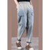 French Spring Wide Leg Pants Unique Blue Work Pant