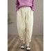 Elegant Beige Pant Stylish Spring Button Down Trousers